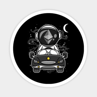 Astronaut Car Ethereum Crypto ETH Coin To The Moon Crypto Token Cryptocurrency Wallet Birthday Gift For Men Women Kids Magnet
